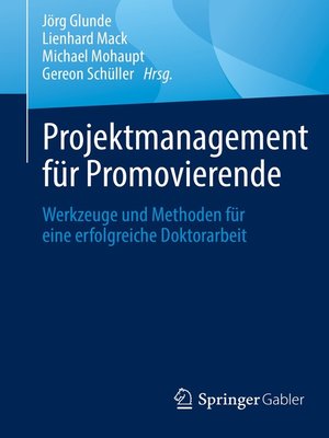 cover image of Projektmanagement für Promovierende